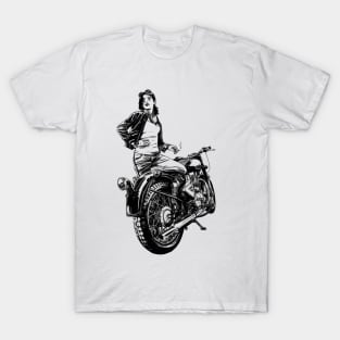 Biker Lady T-Shirt